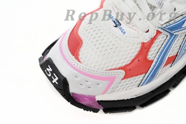 Balenciaga Runner White Blue Red 677402 W3RB6 9645 - 图片 3