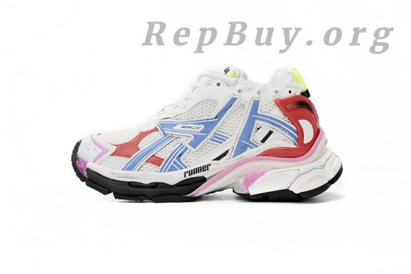 Balenciaga Runner White Blue Red 677402 W3RB6 9645