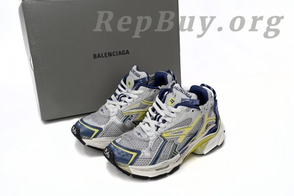 Balenciaga Runner White Blue Yellow Grey Black 677402 W3RB5 9174 - 图片 13