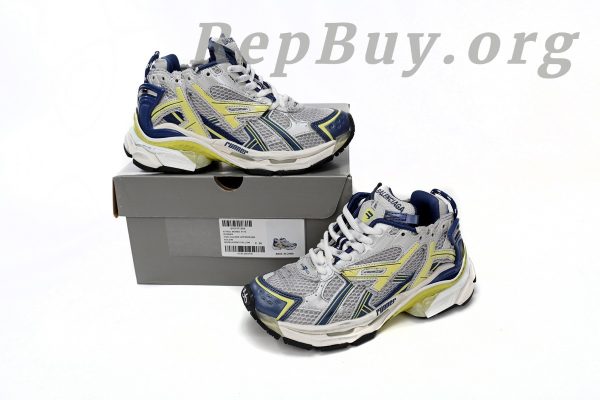 Balenciaga Runner White Blue Yellow Grey Black 677402 W3RB5 9174 - 图片 14