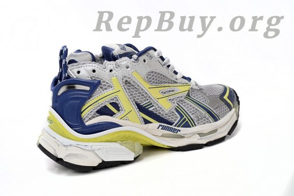 Balenciaga Runner White Blue Yellow Grey Black 677402 W3RB5 9174 - 图片 5
