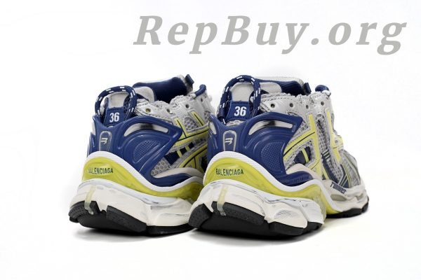 Balenciaga Runner White Blue Yellow Grey Black 677402 W3RB5 9174 - 图片 3