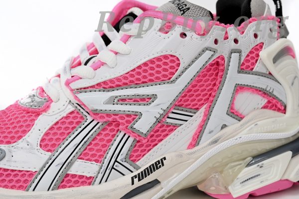 Balenciaga Runner White Fluo Pink 677402 W3RBN 9155 - 图片 10