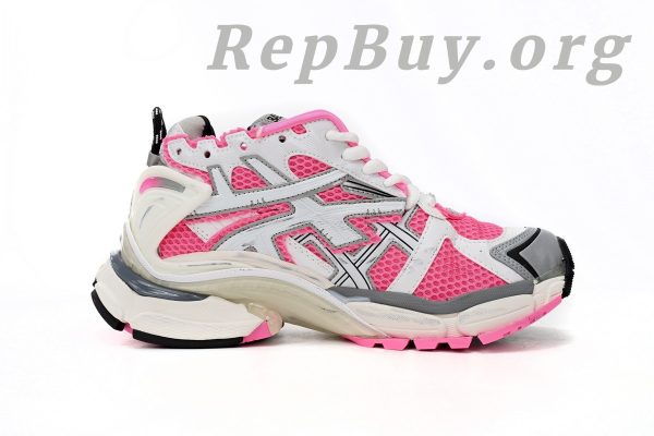 Balenciaga Runner White Fluo Pink 677402 W3RBN 9155 - 图片 2