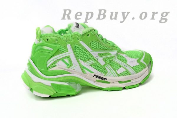 Balenciaga Runner White Green 677402 W3RBM 3590 - 图片 9