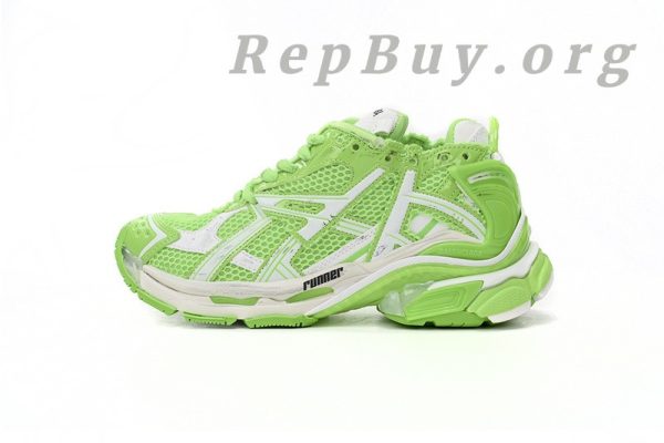 Balenciaga Runner White Green 677402 W3RBM 3590 - 图片 2