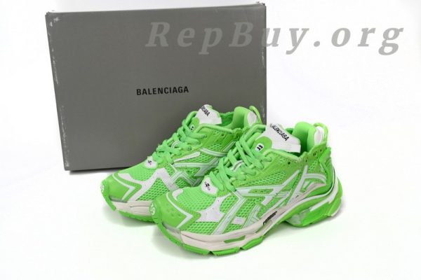 Balenciaga Runner White Green 677402 W3RBM 3590 - 图片 15