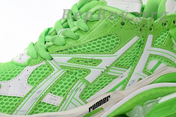 Balenciaga Runner White Green 677402 W3RBM 3590 - 图片 8