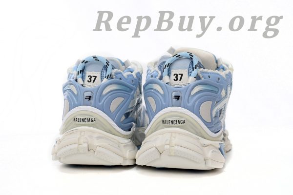 Balenciaga Runner White Light Blue 677402 W3RB2 9744 - 图片 4