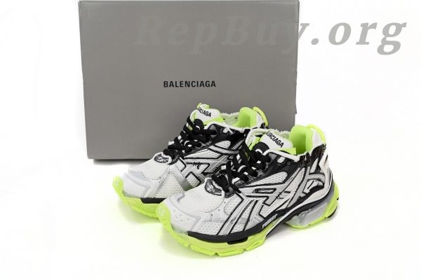 Balenciaga Runner White Neon Yellow 677402 W3RBP 1093 - 图片 15