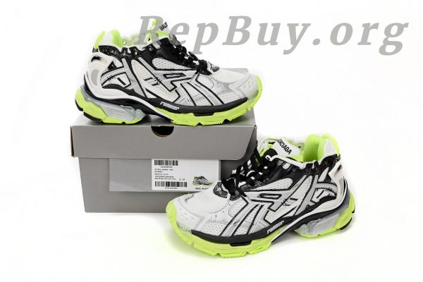 Balenciaga Runner White Neon Yellow 677402 W3RBP 1093 - 图片 14