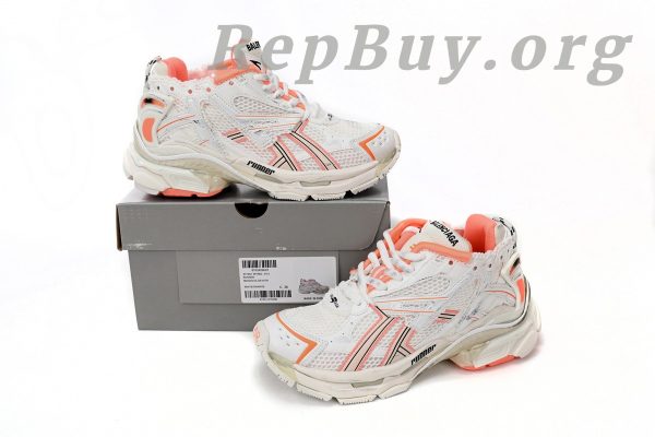 Balenciaga Runner White Orange 677402 W1RB2 2115 - 图片 14