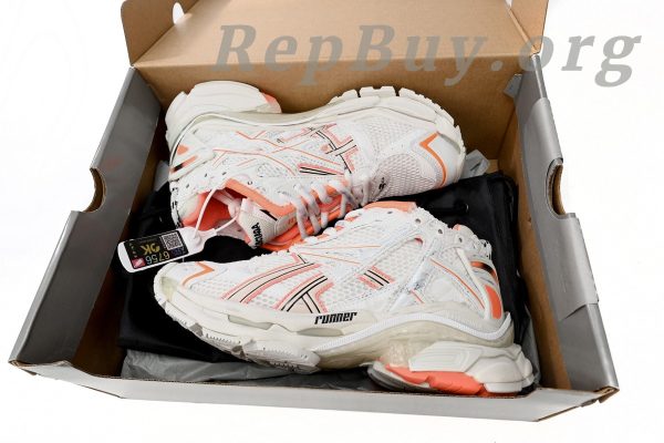 Balenciaga Runner White Orange 677402 W1RB2 2115 - 图片 16