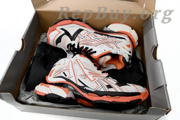 Balenciaga Runner White Orange Black 677402 W3RB7 9051 - 图片 14