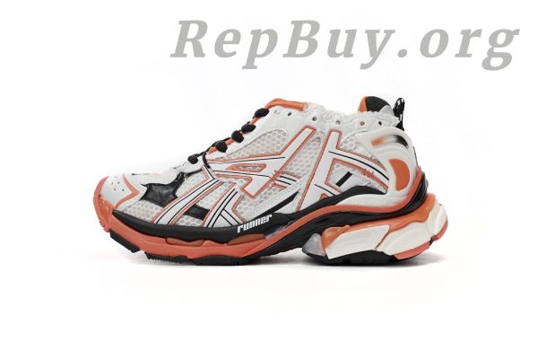 Balenciaga Runner White Orange Black 677402 W3RB7 9051