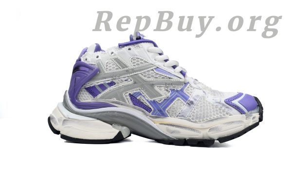 Balenciaga Runner White Purple 677402 W3RB2 5901 - 图片 2