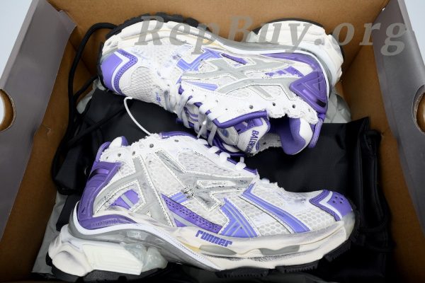 Balenciaga Runner White Purple 677402 W3RB2 5901 - 图片 12
