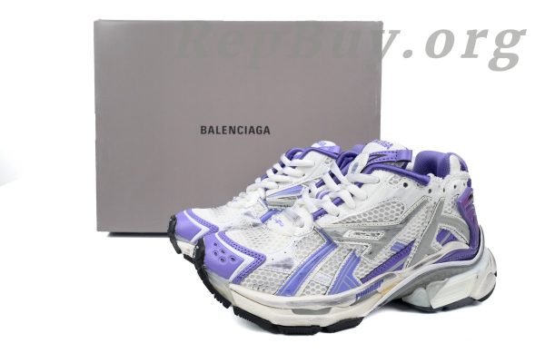 Balenciaga Runner White Purple 677402 W3RB2 5901 - 图片 10