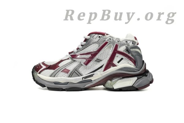 Balenciaga Runner White Wine Red