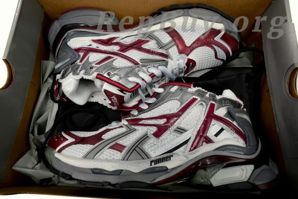Balenciaga Runner White Wine Red - 图片 11