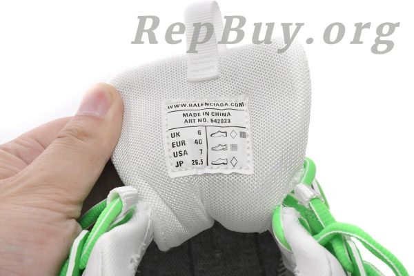 Balenciaga Tess S. White Green 542023 W3HL1 9535 - 图片 3