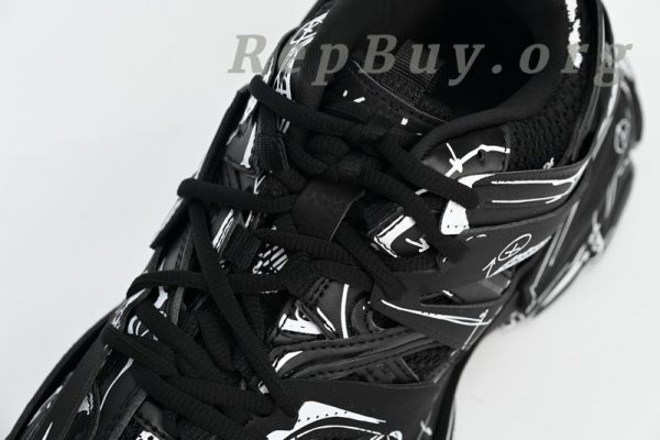 Balenciaga Track Tess S.Black Black-And-White Painting 542023 W3SR2 2315 - Image 7