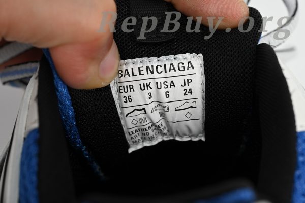 Balenciaga Tess S.Black Black Grey White Blue 542436 W3SR6 2501 - 图片 9