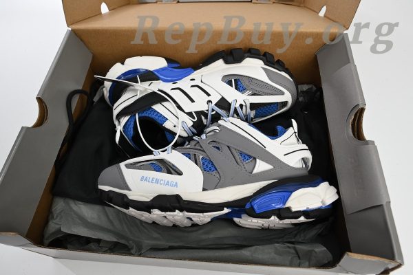 Balenciaga Tess S.Black Black Grey White Blue 542436 W3SR6 2501 - 图片 15
