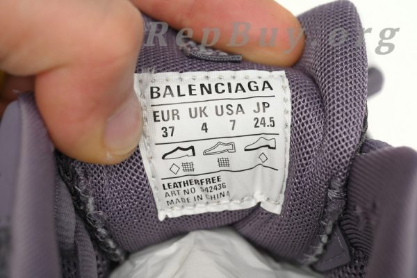 Balenciaga Track Tess S.Black Gray Purple 542436 W1AC5 0620 - 图片 9