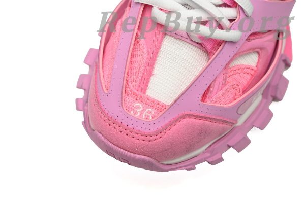 Balenciaga Tess S.Black Rice White Pink 542436 W3SU5 5090 - 图片 6
