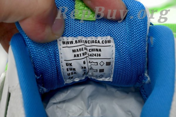 Balenciaga Tess S.Green, White, and Blue 542436 W2BC3 0285 - 图片 9