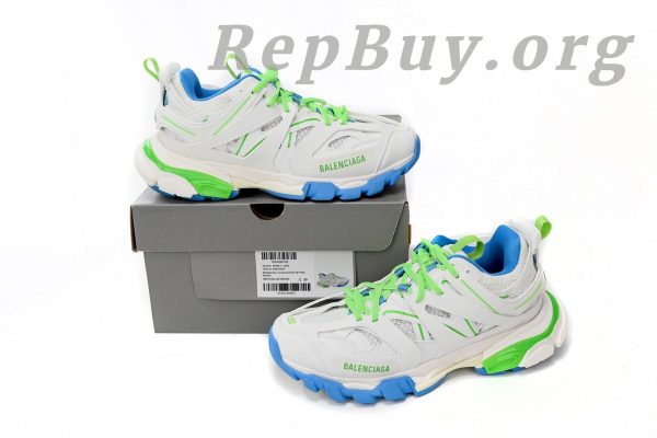 Balenciaga Tess S.Green, White, and Blue 542436 W2BC3 0285 - 图片 13