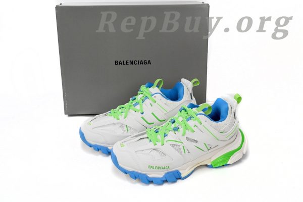 Balenciaga Tess S.Green, White, and Blue 542436 W2BC3 0285 - 图片 14