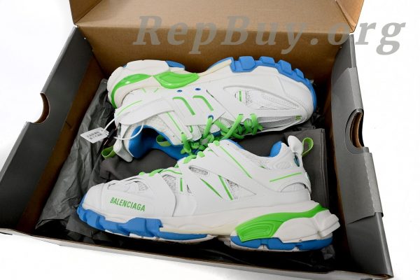Balenciaga Tess S.Green, White, and Blue 542436 W2BC3 0285 - 图片 15