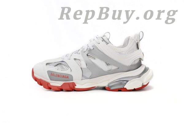 Balenciaga Tess S.White Grey Red 542436 W3DB2 7663