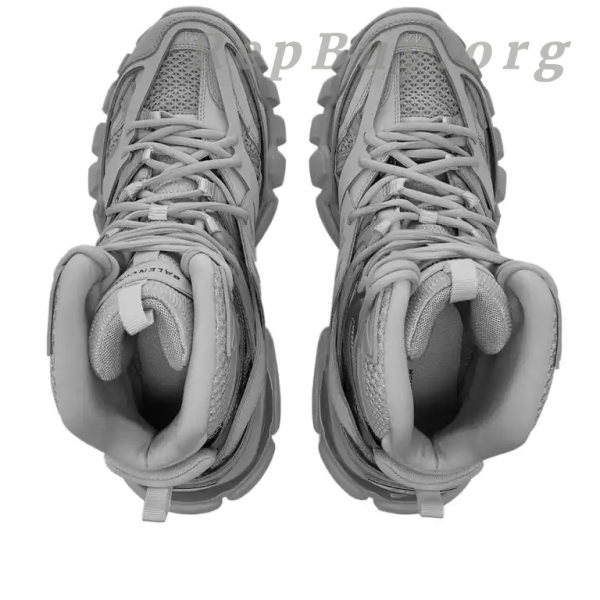 Balenciaga Track Hike Boots Grey, high quality replica Balenciaga boots, best copy Balenciaga Track Hike, 1:1 replica designer shoes, top quality grey Balenciaga boots, luxury replica footwear, perfect clone Balenciaga boots, premium imitation Track Hike Boots