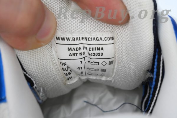 Balenciaga Track Sneaker 'White Blue' 242023 W2FS9 9051 - 图片 5