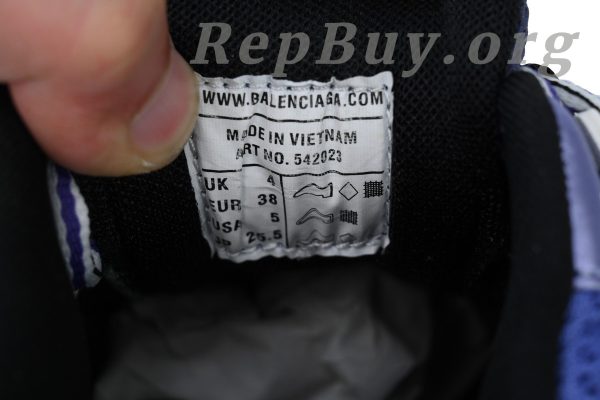 Balenciaga Track Sneaker White Black Purple 542436W1GB95162 - 图片 6