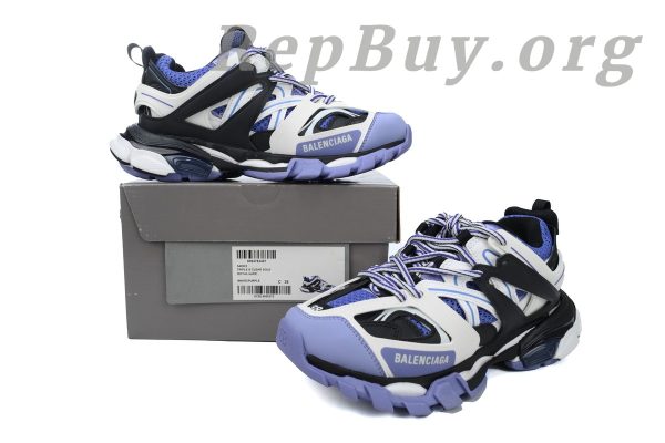 Balenciaga Track Sneaker White Black Purple 542436W1GB95162 - 图片 10