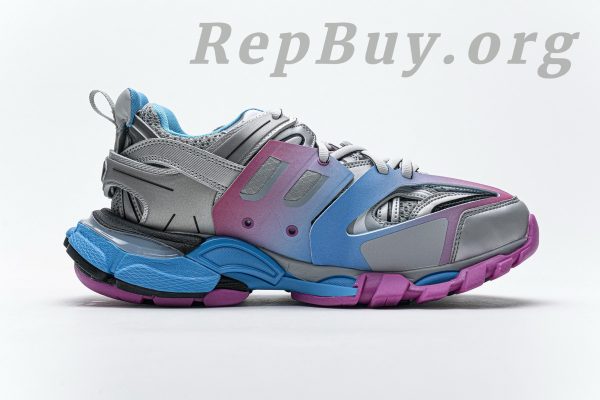 Balenciaga Track Trainer Blue Pink Silver 542436 W1GC1 4051 - 图片 2