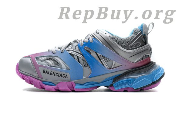 Balenciaga Track Trainer Blue Pink Silver 542436 W1GC1 4051