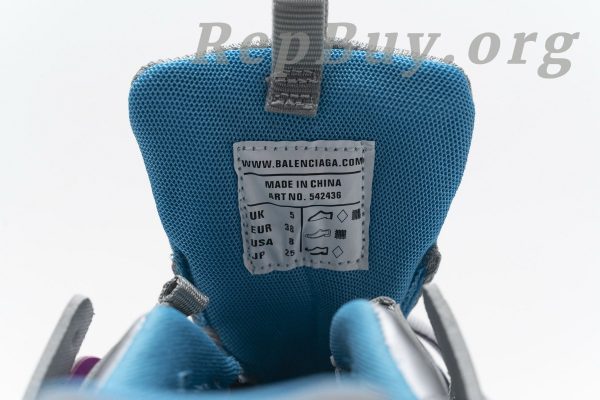 Balenciaga Track Trainer Blue Pink Silver 542436 W1GC1 4051 - 图片 11