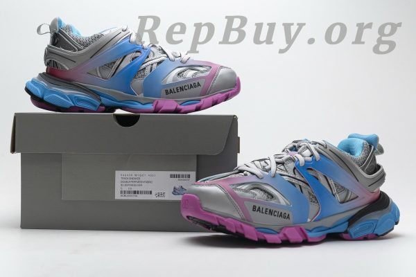 Balenciaga Track Trainer Blue Pink Silver 542436 W1GC1 4051 - 图片 15