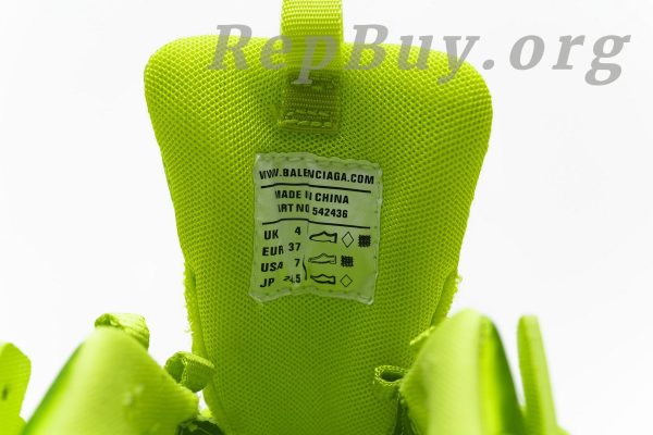 Balenciaga Track Trainer Fluorescent Yellow 542436 W1GB7 2014 - Image 10