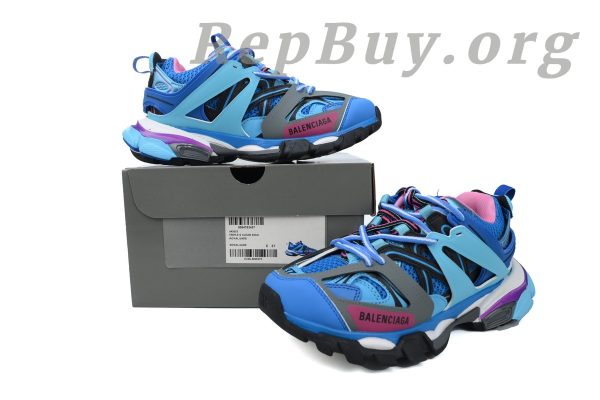 Balenciaga Track Trainer Light Blue Pink 542023 W1GB5 4162 - 图片 10