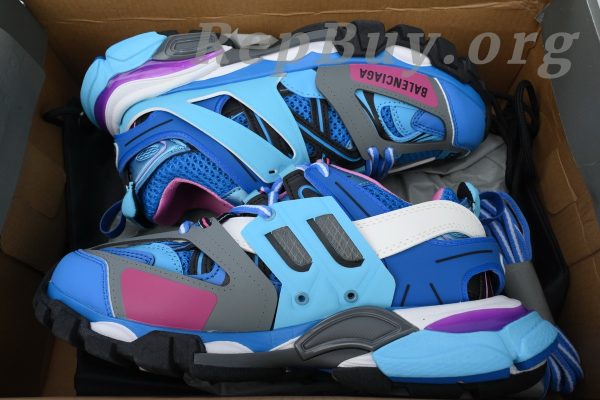 Balenciaga Track Trainer Light Blue Pink 542023 W1GB5 4162 - 图片 12