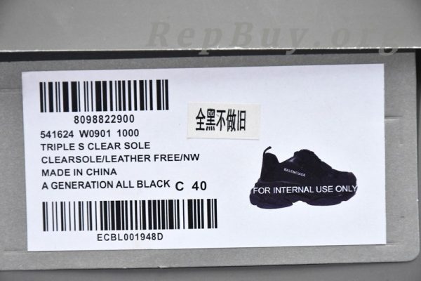 Balenciaga Triple S Black (2019) 534217 W09O1 1000/ 534217 W2CA1 1000 - 图片 17