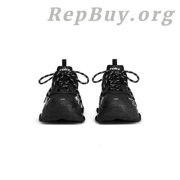 Balenciaga Triple S DIY Metal Artwork Black 536737W2FAY1090 - Image 3