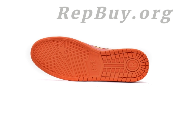 A Bathing Ape Bape SK8 Sta Orange 1I30-191-003 - 图片 5