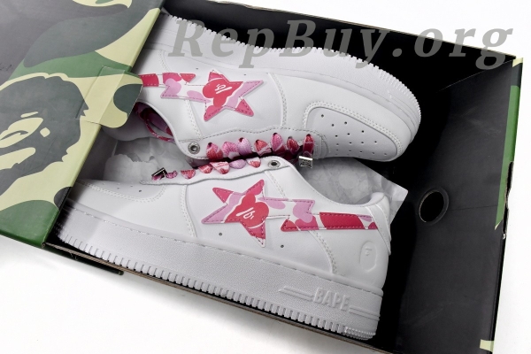 Bape Sta Low White Red Camouflage 1H20-191-045 - 图片 18